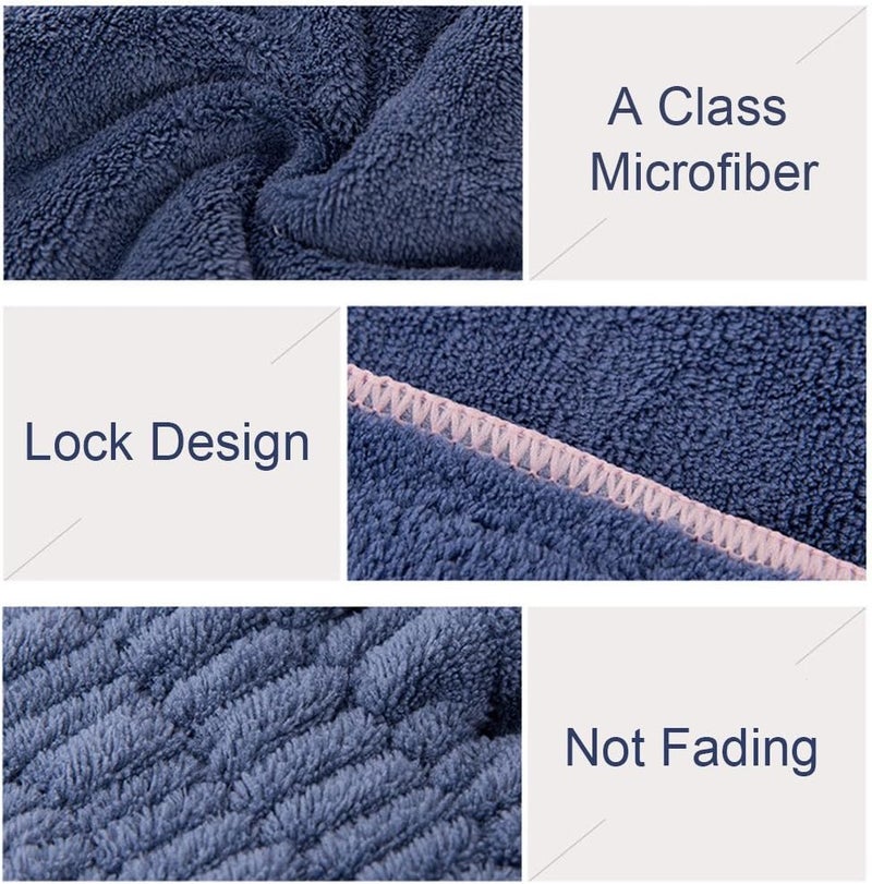 Jseng 2PC Microfiber Hair Drying Caps, Extrame Soft & Ultra Absorbent, Fast Drying Hair Turban Wrap Towels Shower Cap for Girls and Women - Image 4